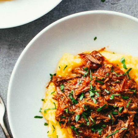 Crockpot Braised Beef Ragu with Polenta recipes