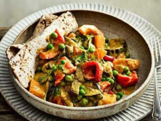 Slow cooker vegetable curry